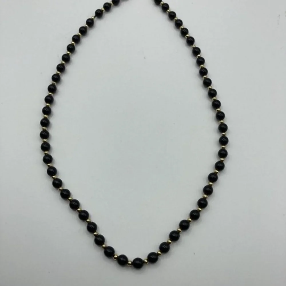Monet Black Gold‎ Tone Beads 18